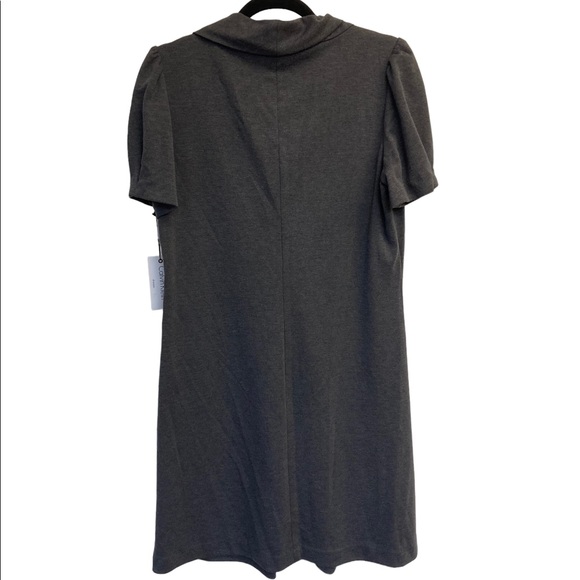 Calvin Klein Charcoal Scoop Neck Dress - Picture 2 of 11